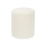 Pouf Gift Decor Blanc Tissu Bois MDF