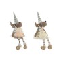 Christmas bauble Home ESPRIT White Reindeer 14 X 13 X 55 CM (2 Units)