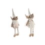 Christmas bauble Home ESPRIT White Reindeer 14 X 13 X 55 CM (2 Units)