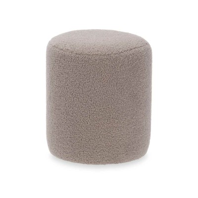 Pouf Gift Decor Marron Tissu Bois MDF