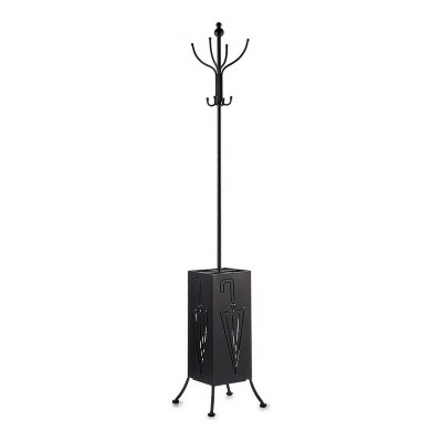 Coat rack Gift Decor Black Metal 34 x 188 x 34 cm Umbrella stand