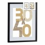 Porte photos mural Gift Decor Noir Plastique Bois MDF 40 x 50 cm (6 Unités)