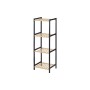 Bathroom Shelves Berilo Black Natural 35 x 30 x 100 cm 35,2 x 100,2 x 30,2 cm