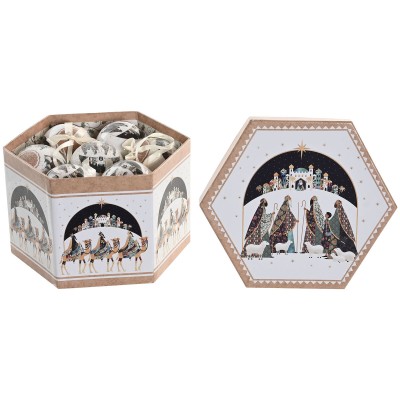 Christmas Baubles Home ESPRIT Multicolour PVC (14 Pieces)