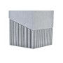 Brosse de salle de wc DKD Home Decor Scandi Argenté Gris Acier inoxydable Aluminium Résine (9,5 x 9,5 x 37 cm)
