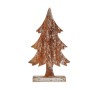 Christmas Tree Krist+ Brown Silver Wood 5 x 39 x 21 cm