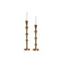Candle Holder Home ESPRIT Golden Aluminium Modern 8 x 8 x 36 cm (2 Units)