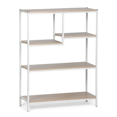 Shelves MobleKit White Brown Wood Metal 75 x 30 x 100 cm