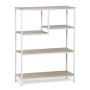 Shelves MobleKit White Brown Wood Metal 75 x 30 x 100 cm