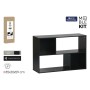 Shelves MobleKit Black Wood 85 x 30 x 59 cm