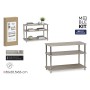 Shelves MobleKit Brown Silver Wood Steel 80 x 38,5 x 56 cm