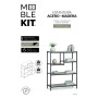 Shelves MobleKit Brown Black Wood Metal 75 x 30 x 100 cm