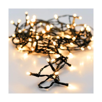 Wreath of LED Lights Warm light Soft green 16,5 m