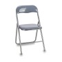 Folding Chair Gift Decor Grey 87 x 5 x 44 cm