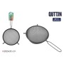 Strainer Quttin Black Metal Ø 20 cm (12 Units)