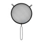 Strainer Quttin Black Metal Ø 20 cm (12 Units)