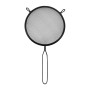 Strainer Quttin Black Metal Ø 16 cm (12 Units)