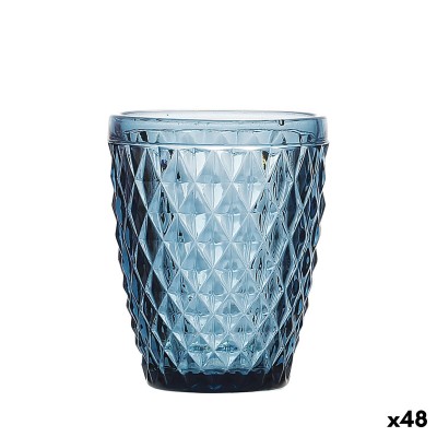 Verre La Mediterránea Sidari Bleu verre 270 ml (48 Unités)