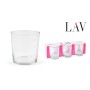 Set of glasses LAV Transparent Glass 340 ml 3 Pieces (16 Units)