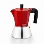 Italian Coffee Pot BRA INOX RED 9T Red 470 ml