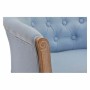 Bench DKD Home Decor Blue Polyester Wood Rubber wood 58 x 56 x 69 cm