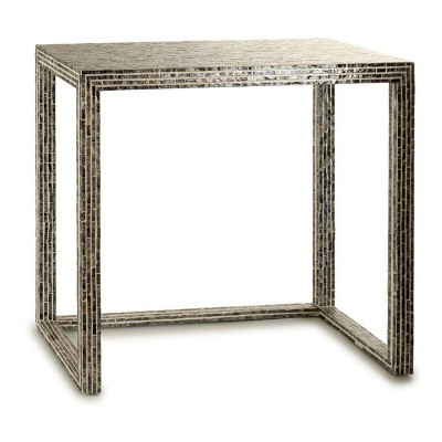 Table Gift Decor Gris Nacre noire 30,5 x 78 x 90,5 cm Meuble d'Entrée