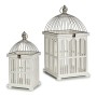 Cage décorative Gift Decor 1014056 Blanc 30 x 59 x 30 cm (2 Unités)