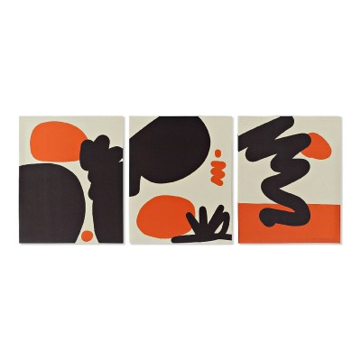 Toile DKD Home Decor Circle Art Pin Toile 40 x 1,8 x 50 cm