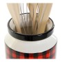 Pot for Kitchen Utensils DKD Home Decor Stainless steel Pinewood Dolomite 11,5 x 11,5 x 26 cm 1 L