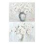 Toile DKD Home Decor Vase Pin Toile 120 x 3,8 x 90 cm (2 Pièces)
