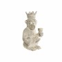 Figurine Décorative DKD Home Decor Blanc Singe Tropical Décapé 16 x 15 x 30 cm