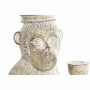 Figurine Décorative DKD Home Decor Blanc Singe Tropical Décapé 16 x 15 x 30 cm