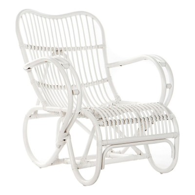 Rocking Chair DKD Home Decor White 75 x 85 x 85 cm