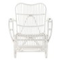 Fauteuil à Bascule DKD Home Decor Blanc 75 x 85 x 85 cm