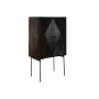 Sideboard DKD Home Decor Black Dark brown Metal Mango wood 84 x 43 x 153,5 cm