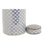 Vase DKD Home Decor 18 x 18 x 30,5 cm Porcelaine Doré Blanc
