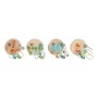 Wooden Game DKD Home Decor Wood Multicolour 4 Pieces 9 x 9 x 12 cm