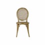 Dining Chair DKD Home Decor Light brown Rattan Elm wood 45 x 42 x 92 cm