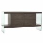 Buffet DKD Home Decor   Marron Transparent Verre Noyer Bois MDF 160 x 45 x 80 cm