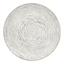 Side table Gift Decor White Brown Wood 40 x 39 x 40 cm Spirals