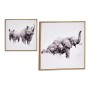 Cadre Gift Decor Marron Contre-plaqué 31 x 31 x 2 cm 31 x 2 x 31 cm Avec cadre animaux