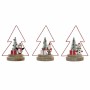 Décorations de Noël DKD Home Decor Arbre Métal Bois (17 x 11 x 21 cm) (3 pcs)