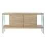 Buffet DKD Home Decor   Transparent Marron Clair Verre Bois MDF 160 x 45 x 80 cm