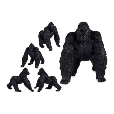 Decorative Figure Gift Decor Black Gorilla 30 x 36 x 45 cm