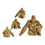 Decorative Figure Gift Decor Golden Gorilla 36 x 50 x 62 cm