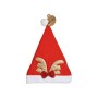 Bonnet de Père Noël Krist+ Blanc Rouge Doré Renne 28 x 2 x 39 cm (12 Unités)