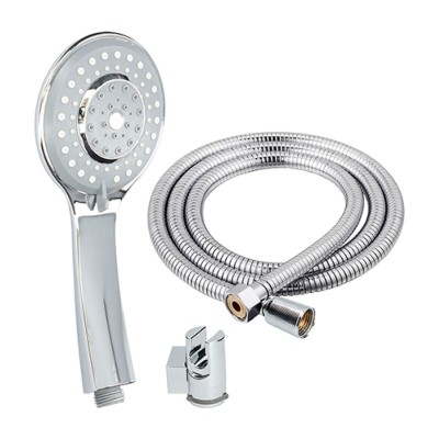 A shower head with a hose to direct the flow Fontastock Stainless steel