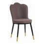 Fauteuil Gift Decor Noir Violet Doré 53 x 88 x 67 cm Coquillage