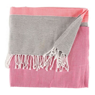 Foulard multi-usages Gift Decor Rose 160 x 200 cm 40 x 9 x 8 cm Rayures