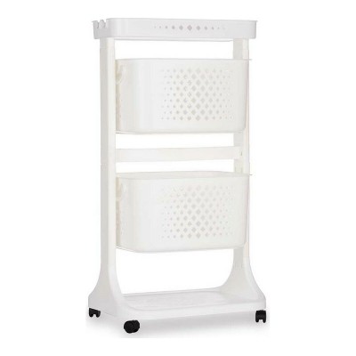 Vegetable trolley Kinvara White polypropylene Plastic 33 x 83,5 x 42 cm 35 x 82 x 43 cm
